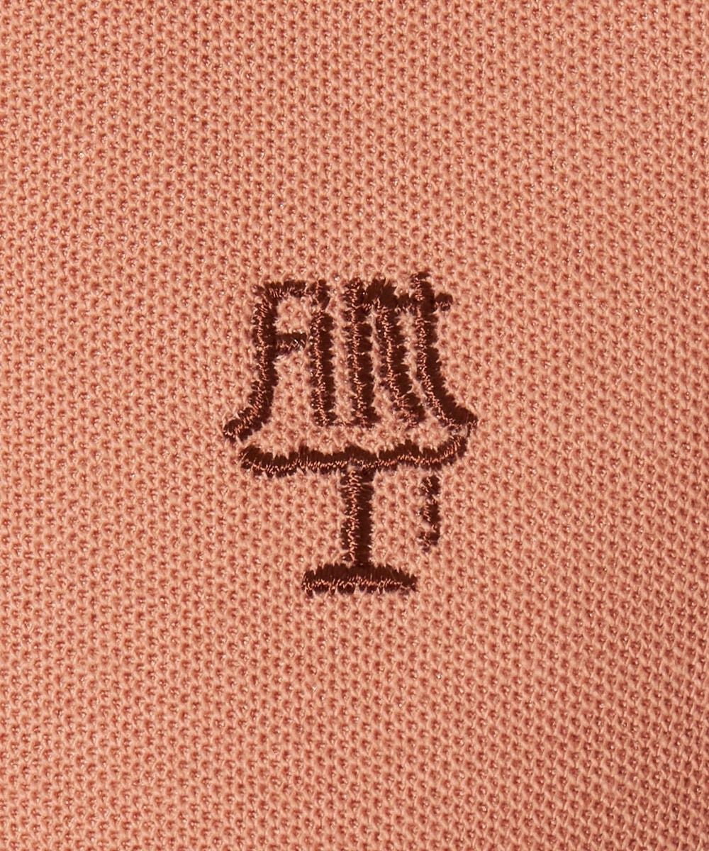 刺しゅうアップ (coral pink)