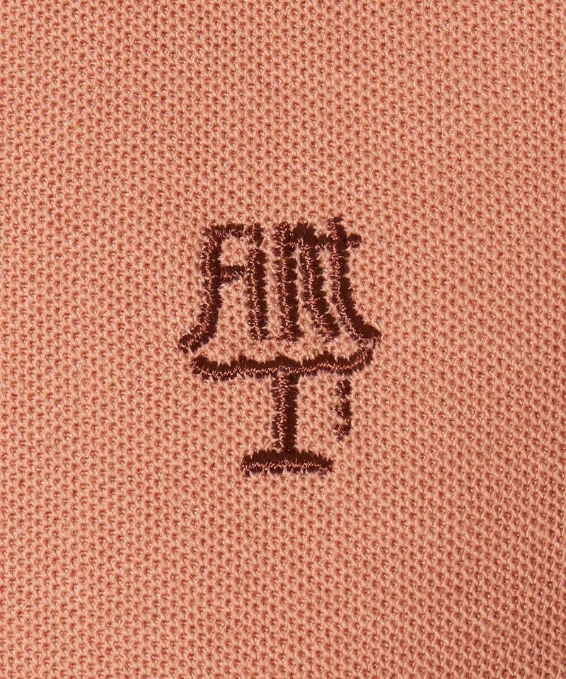 刺しゅうアップ (coral pink)