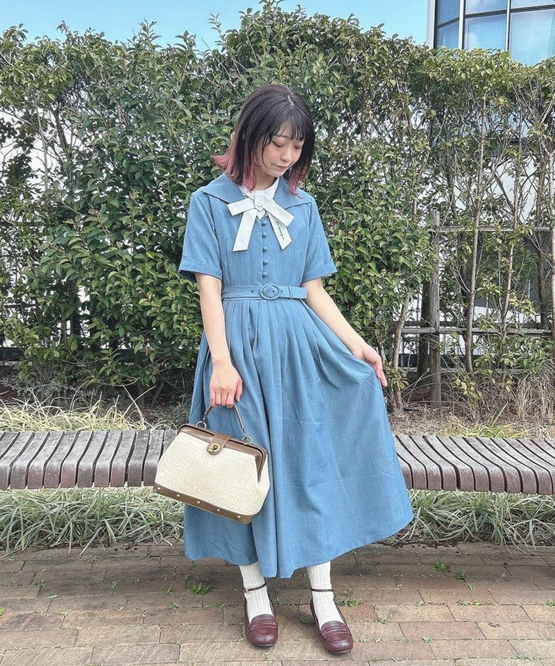 blue / 148cm / ブラウスとのレイヤード