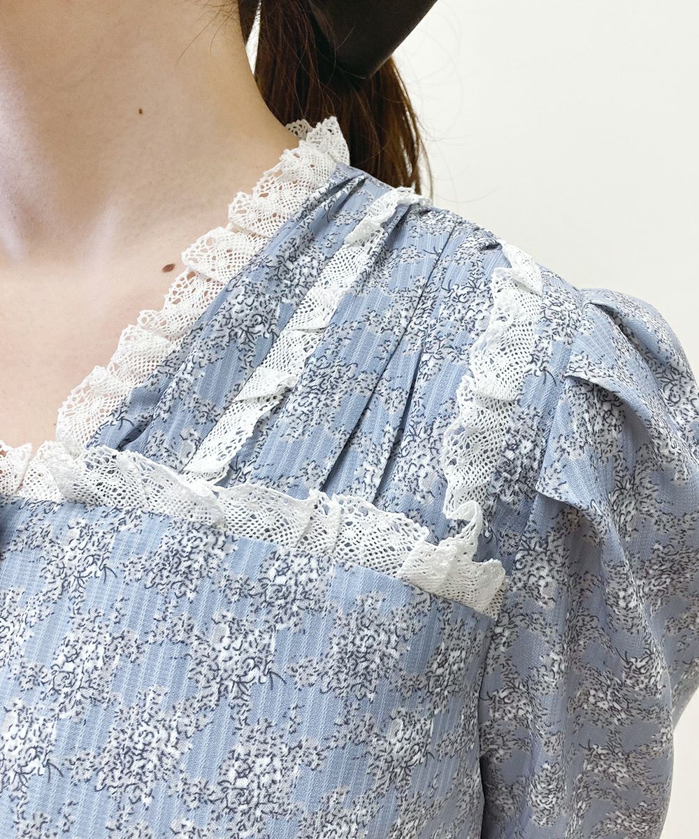 light blue×white / 166cm