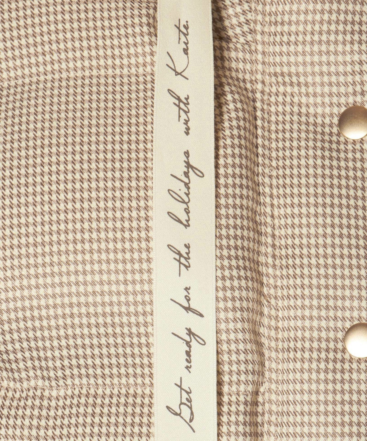 ロゴリボン (off white×beige)