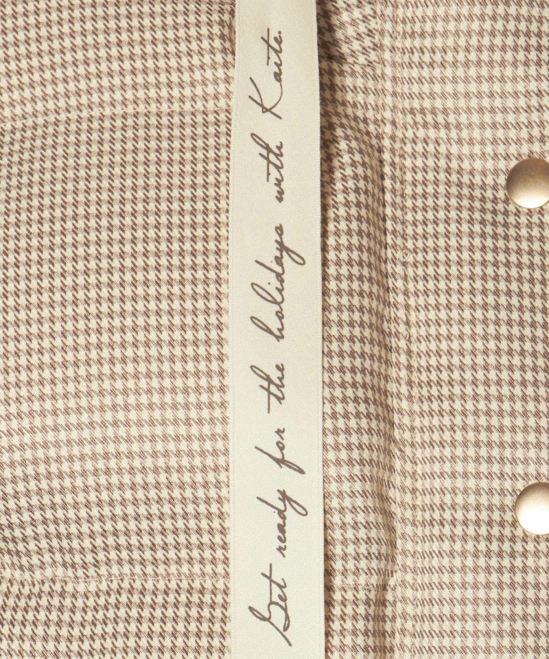 ロゴリボン (off white×beige)