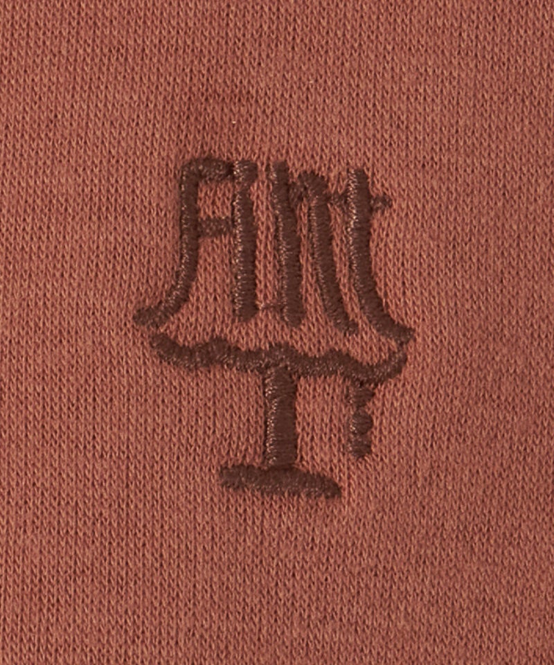 刺繍アップ (pink brown)