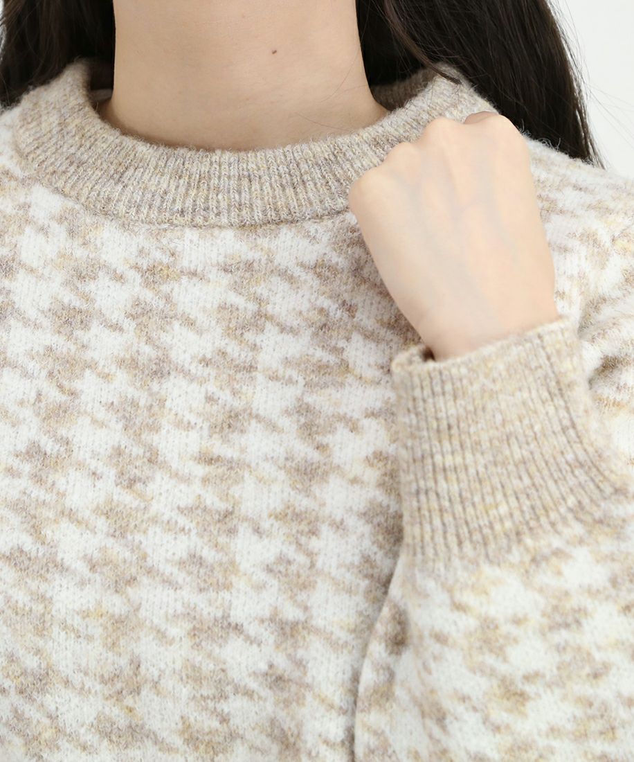 5370【極美品】マスターバニー 千鳥柄 クルーネックニット サイドジップ 千鳥柄ニットプルオーバー/F i.n.t [44AJ03j013] | F i.n.t公式通販サイト