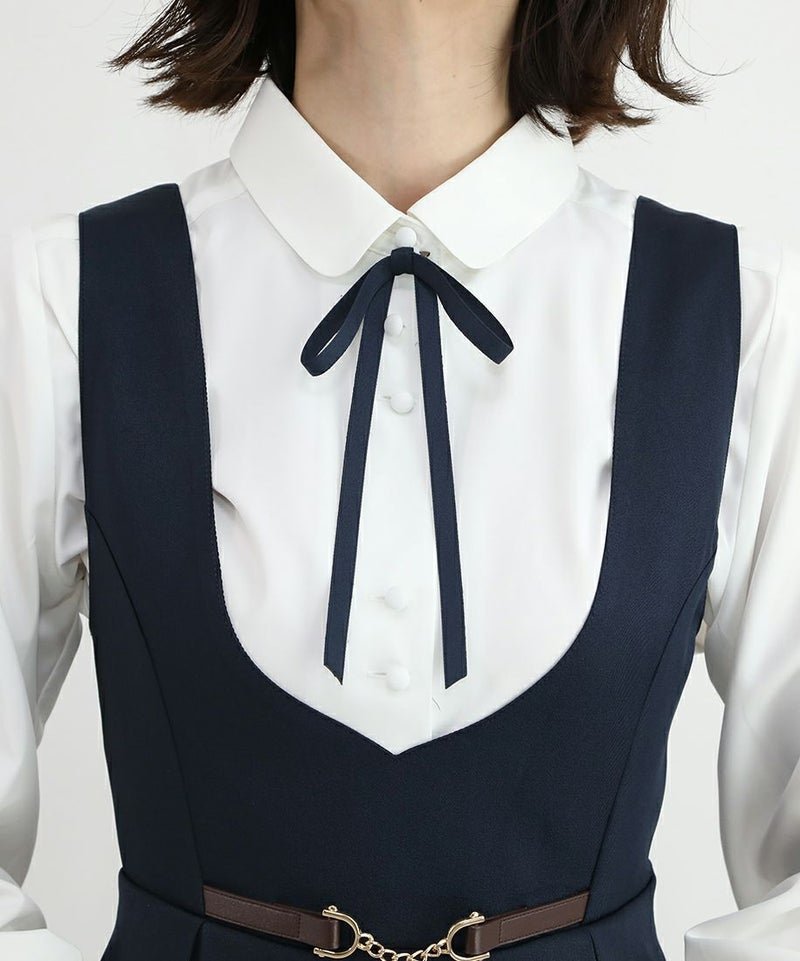 off white×navy / 158cm