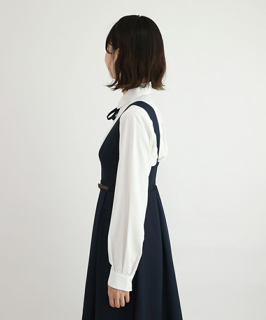 off white×navy / 158cm