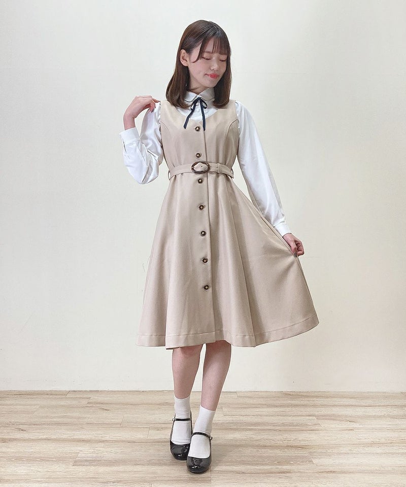 off white×navy / 166cm