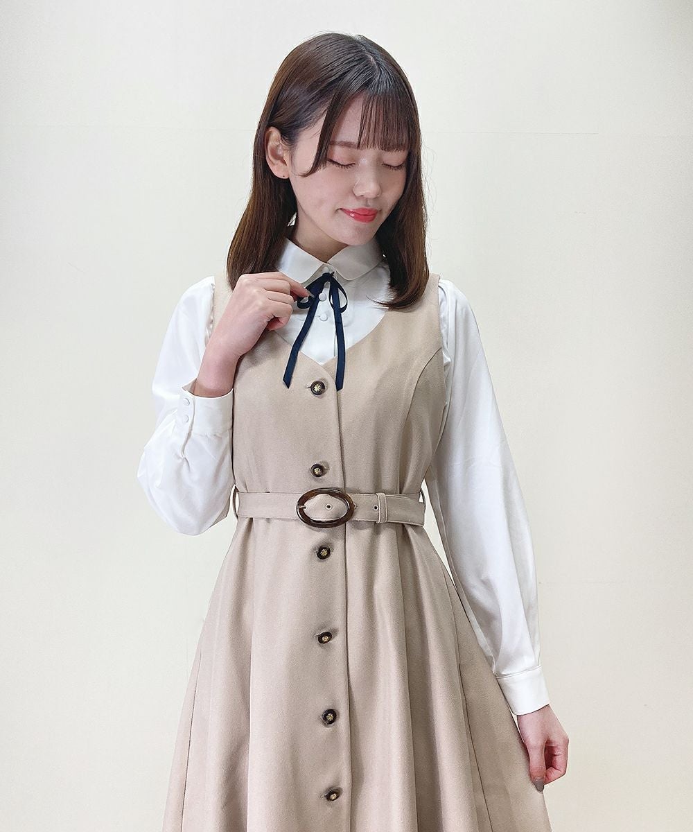 off white×navy / 166cm