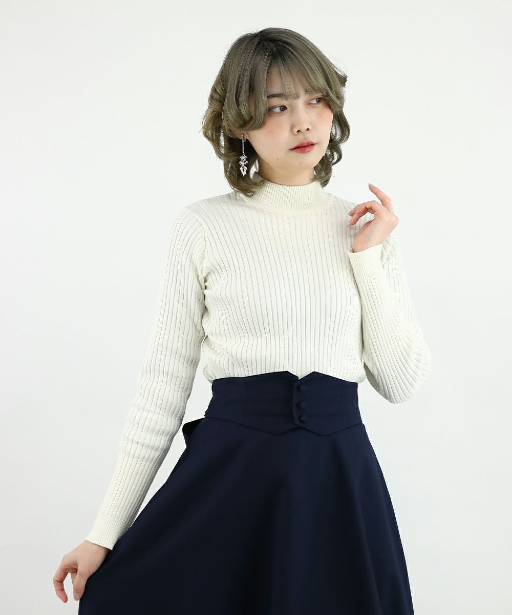 バックリボンリブニットプルオーバー LIP SERVICE（リップサービス）｜ バックリボンリブニット アイテムの