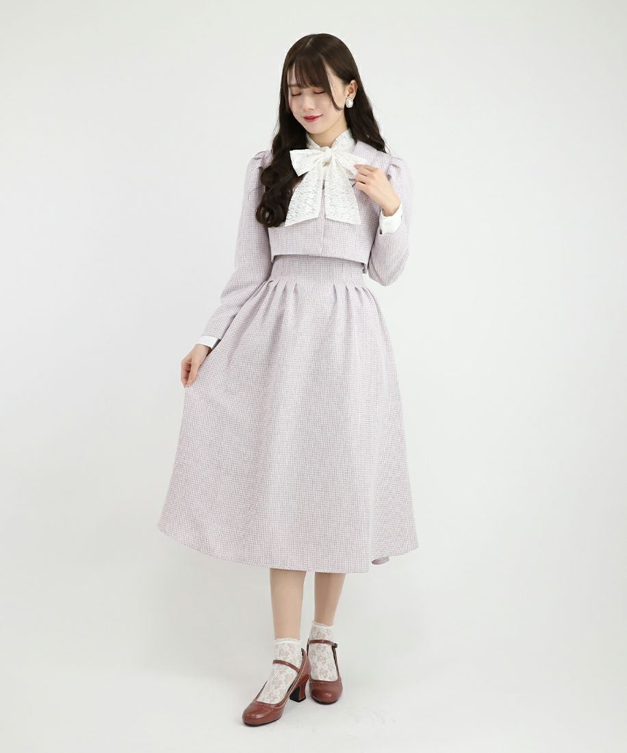 pink×white / 162cm / Mサイズ着用