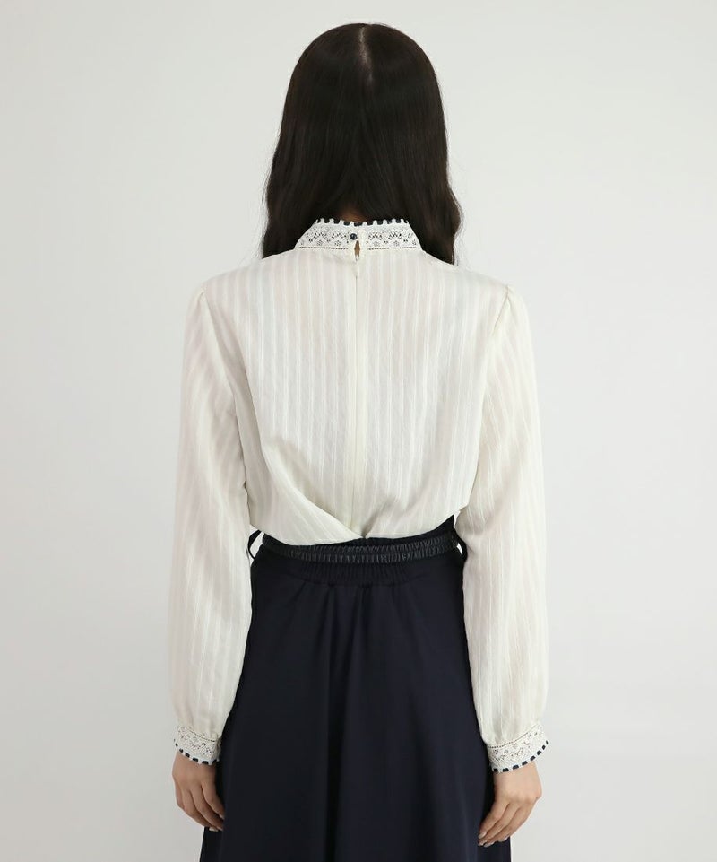 off white×navy / 162cm