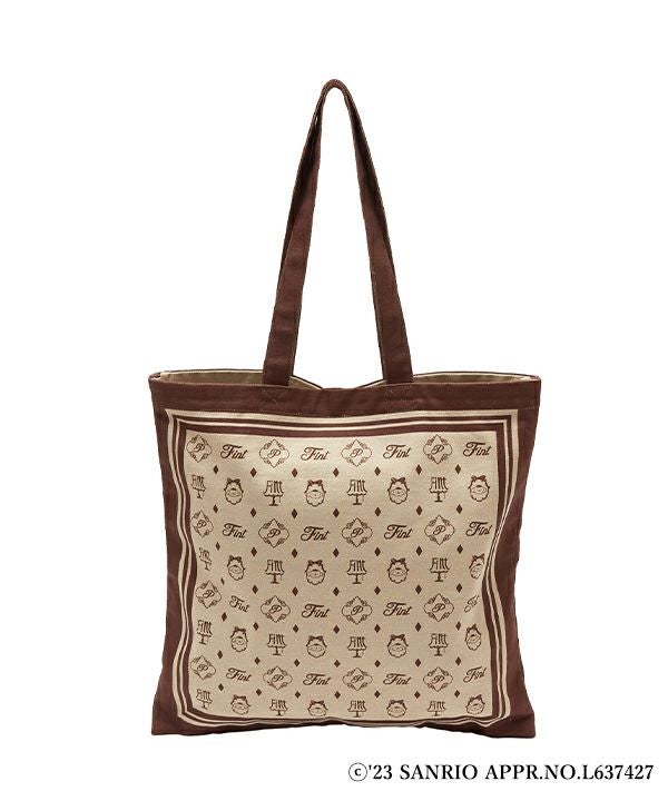ポムポムプリンさん 美品✨BURBERRY トートバッグ ビジネスバッグ モノグラム柄スカーフ風トートバッグ/ポムポムプリン/F i.n.t