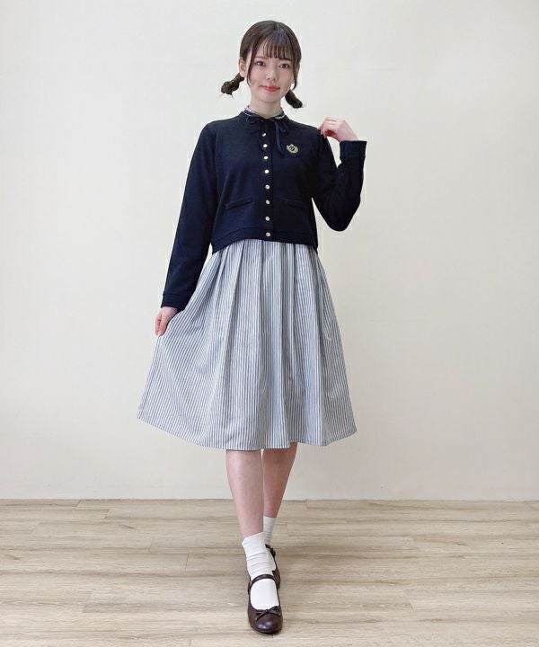 □エンブレム刺繍カットソーカーディガン/F i.n.t [45AI05j006] | F