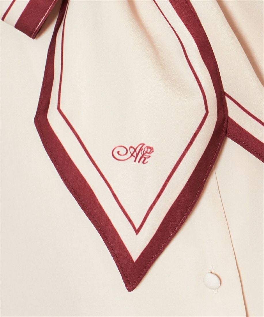 スカーフアップ (ivory×red)