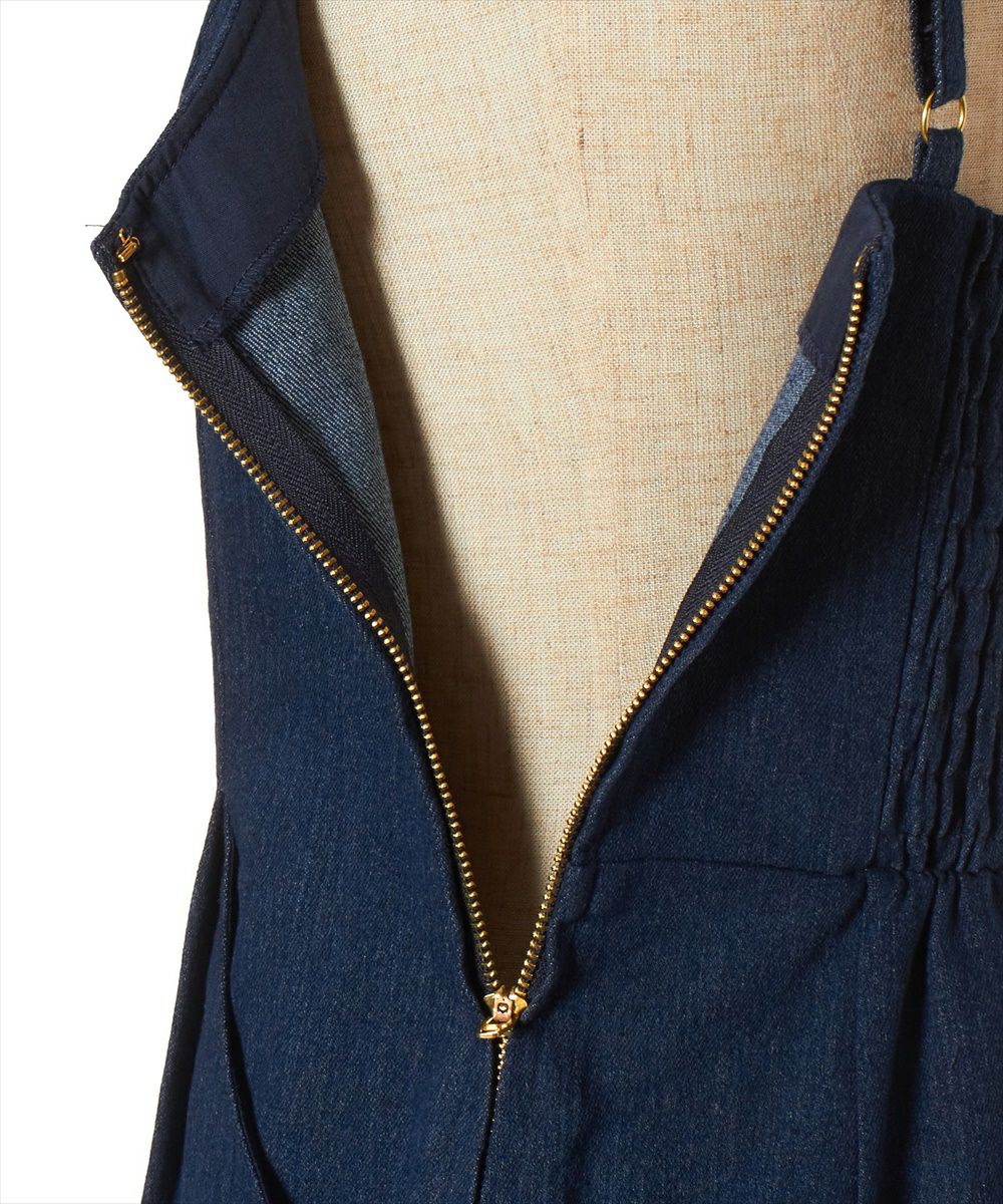 サイドファスナー (indigo)