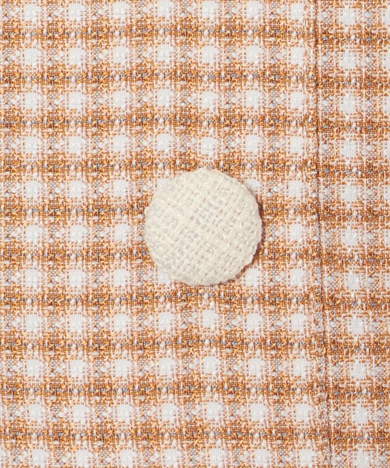 ボタン (orange×white)