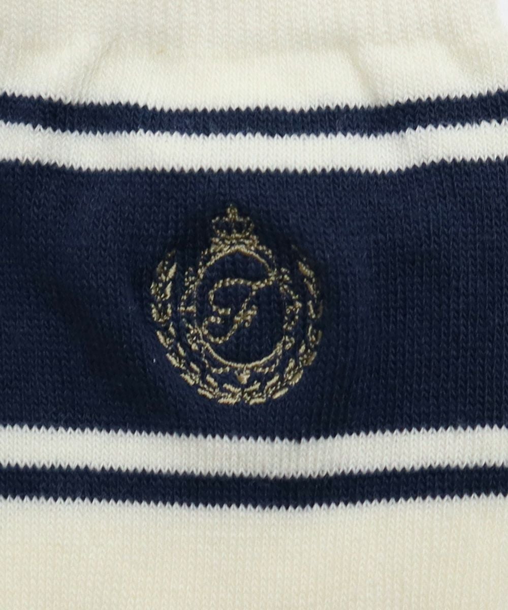 刺繍 (ivory×navy)