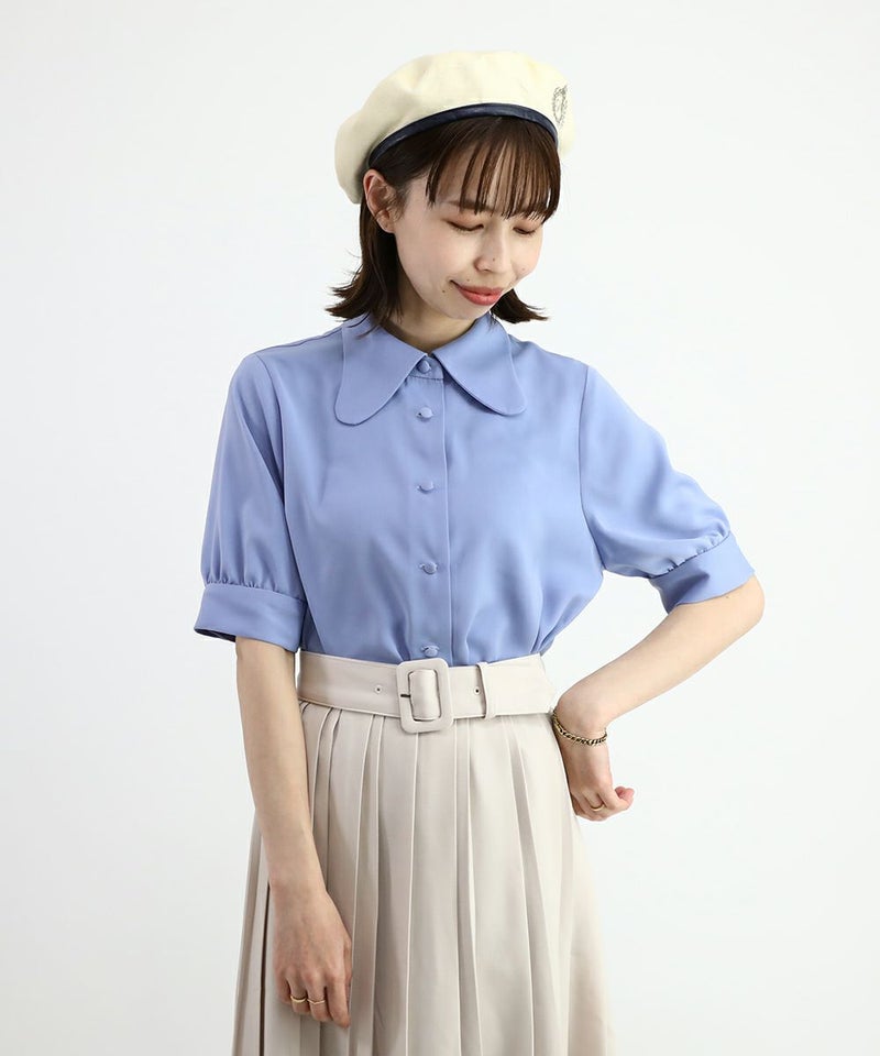 blue / 158cm / タイを外した状態