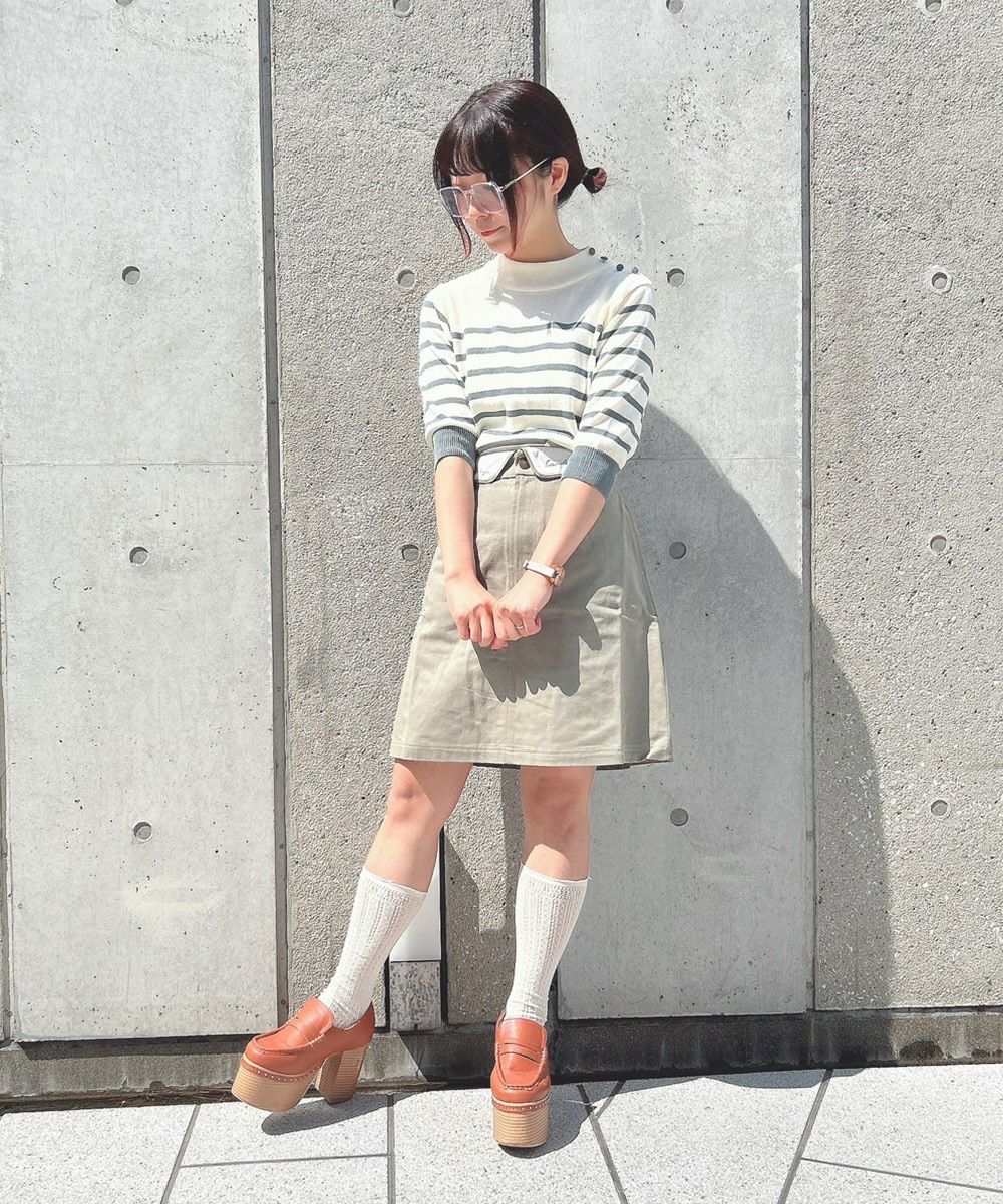 off white×green / 148cm