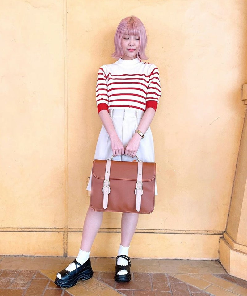 off white×red / 155cm