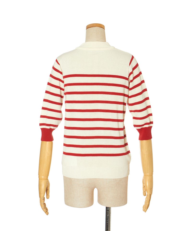 バック (off white×red)