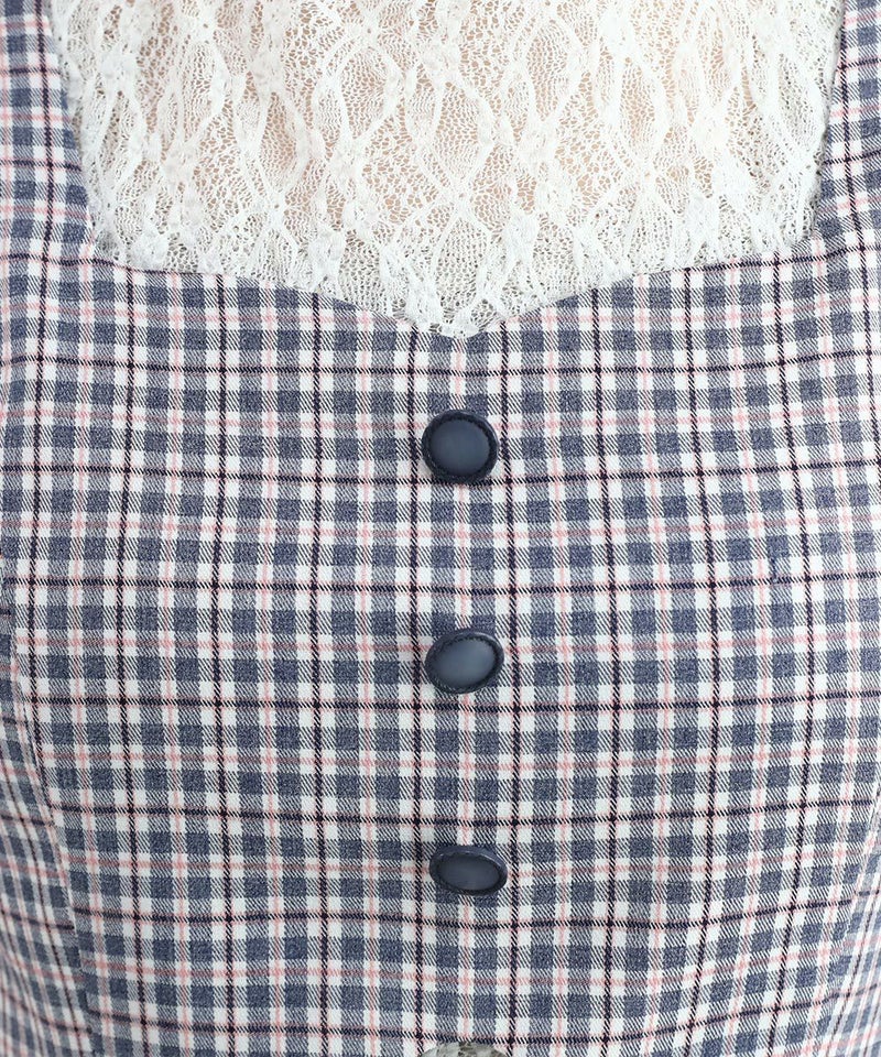 navy×pink / 162cm / レースインナーとのレイヤード