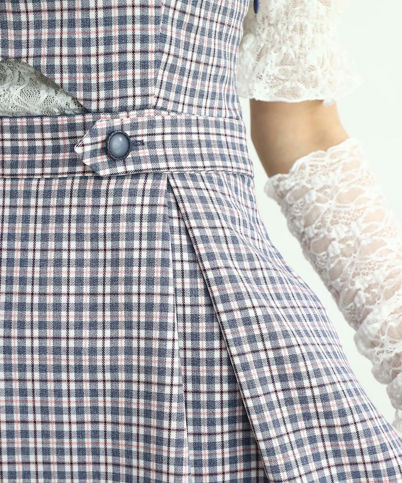 navy×pink / 162cm / レースインナーとのレイヤード