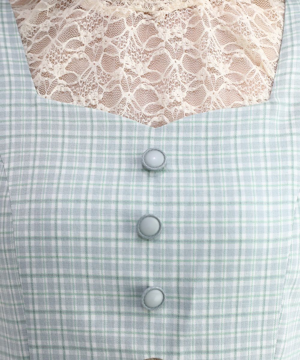 light green×white / 158cm / レースインナーとのレイヤード