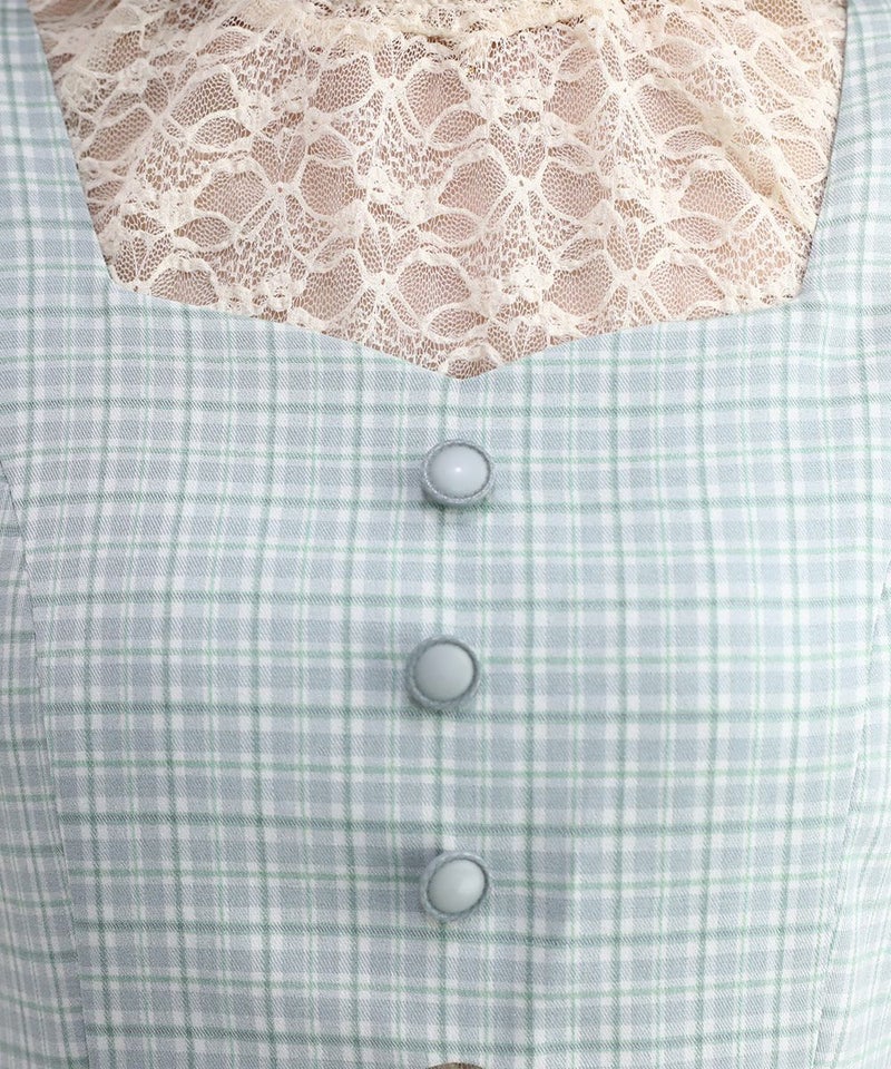 light green×white / 158cm / レースインナーとのレイヤード