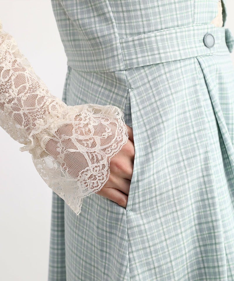 light green×white / 158cm / レースインナーとのレイヤード