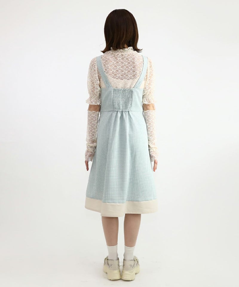 light green×white / 158cm / レースインナーとのレイヤード