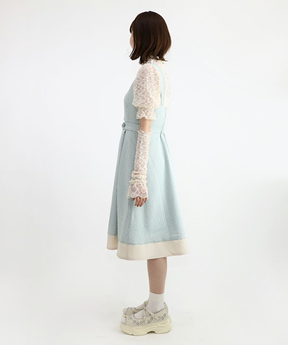 light green×white / 158cm / レースインナーとのレイヤード
