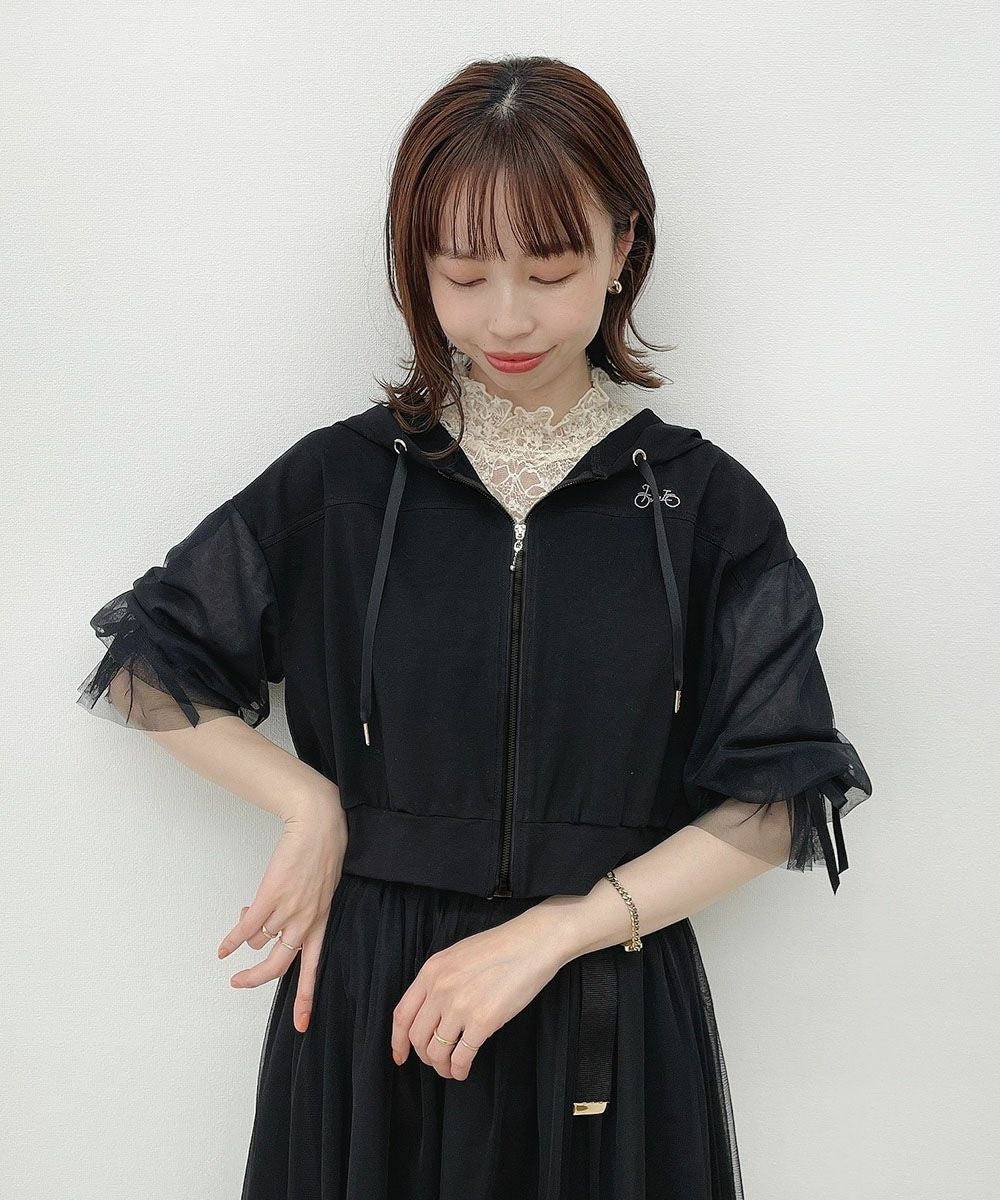 black / 158cm / レースインナーとのレイヤード