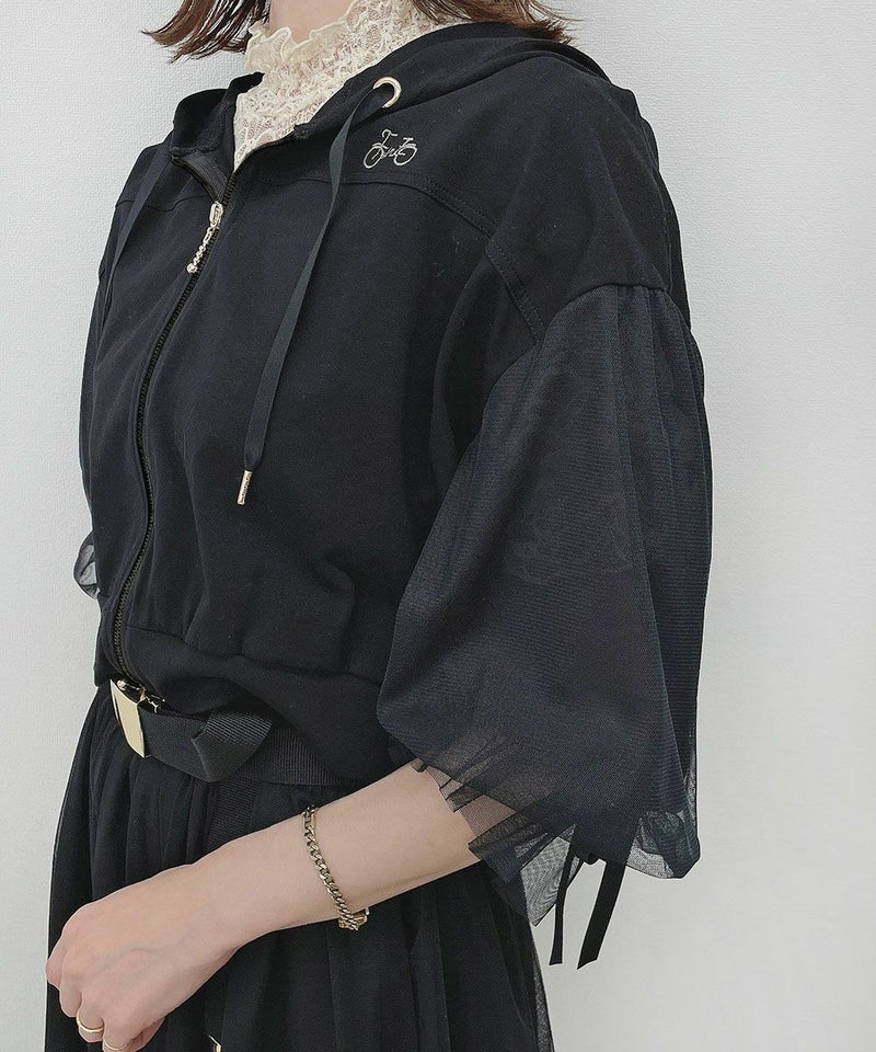 black / 158cm / レースインナーとのレイヤード