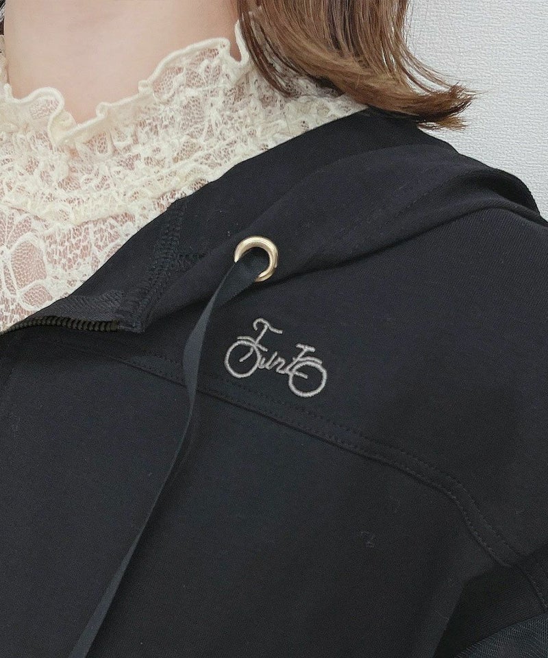 black / 158cm / レースインナーとのレイヤード