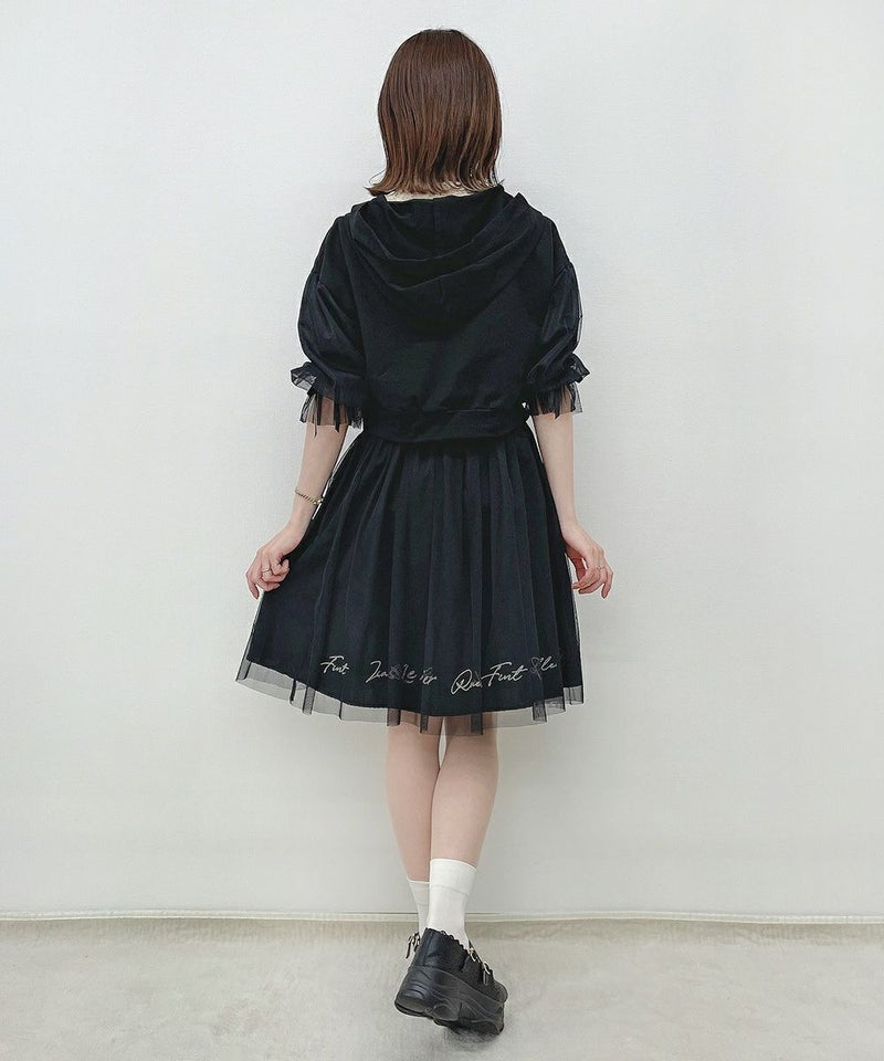 black / 158cm / レースインナーとのレイヤード