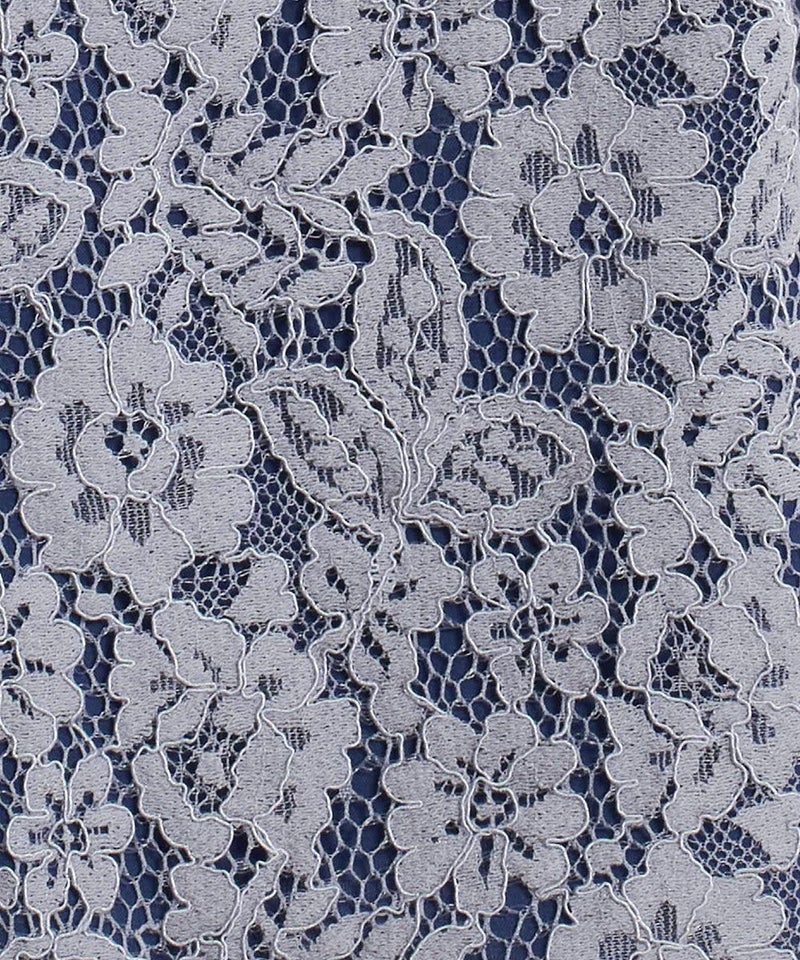 レース生地 (blue)