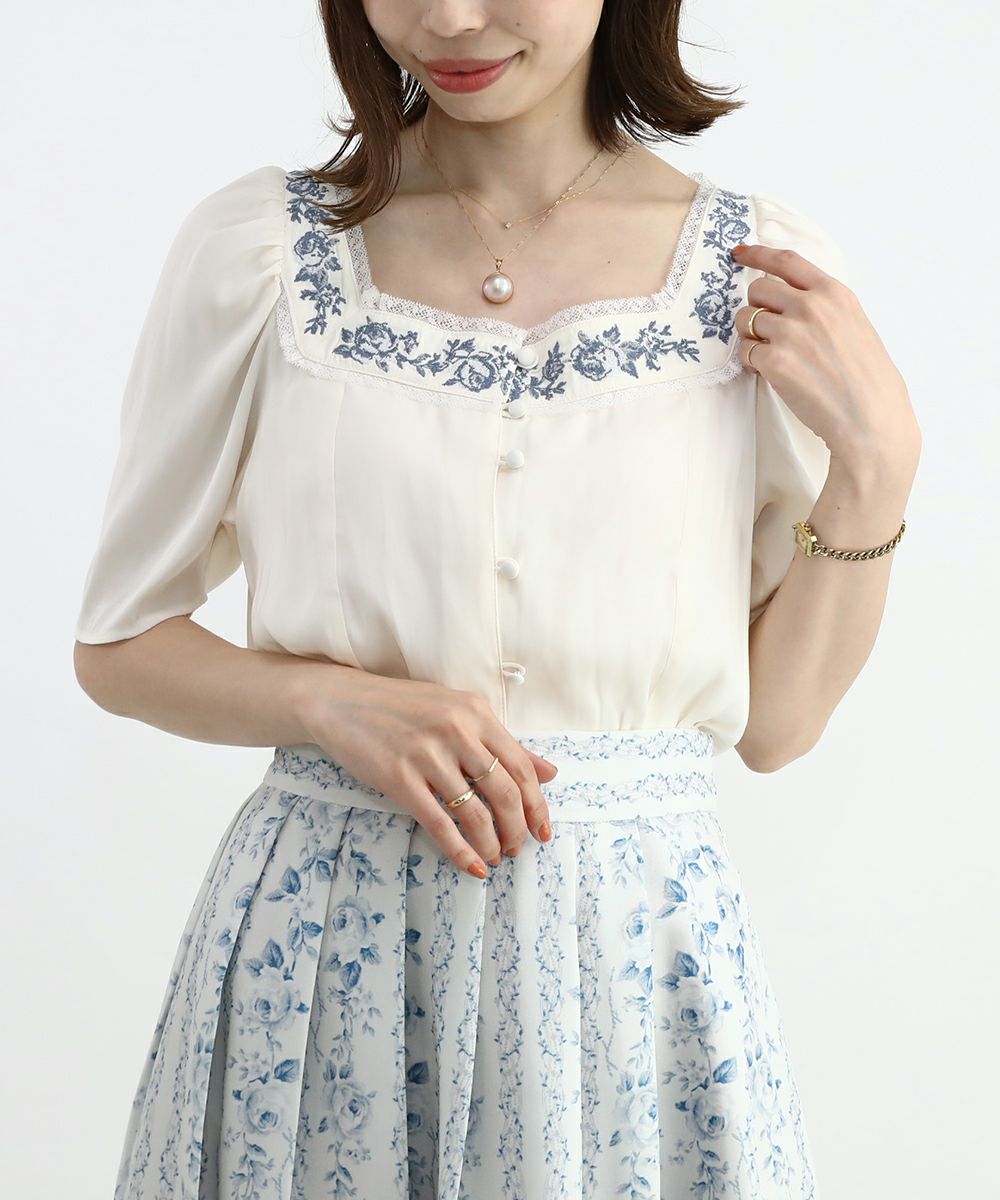 off white × blue / 158cm