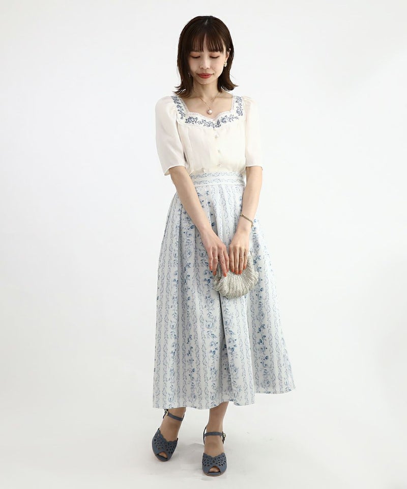 off white × blue / 158cm