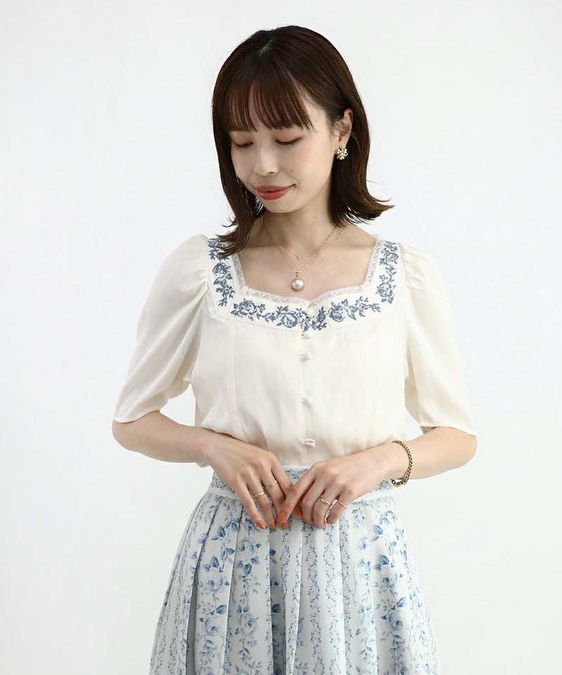 off white × blue / 158cm