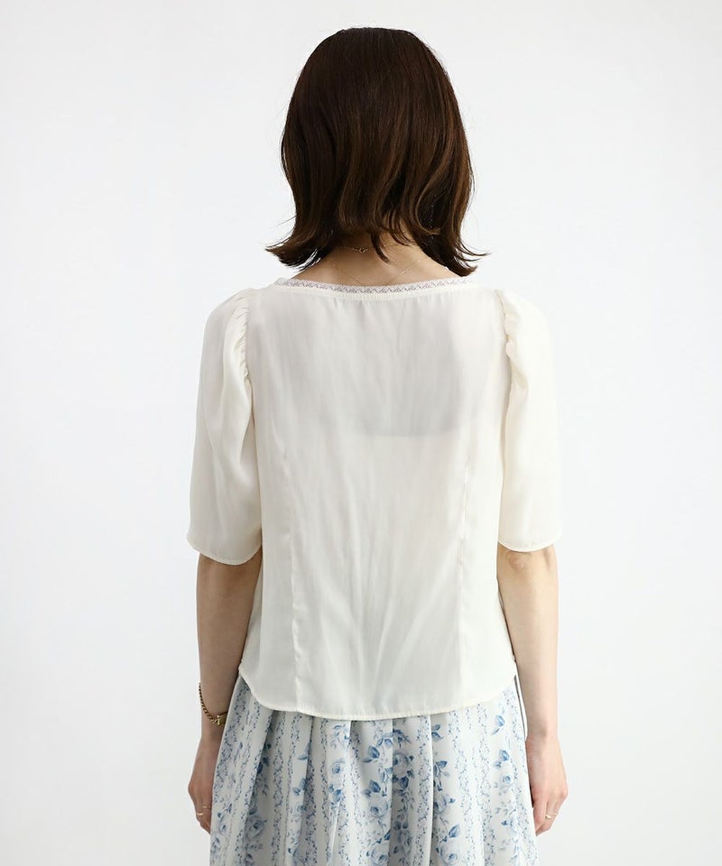 off white × blue / 158cm / 裾を出した場合