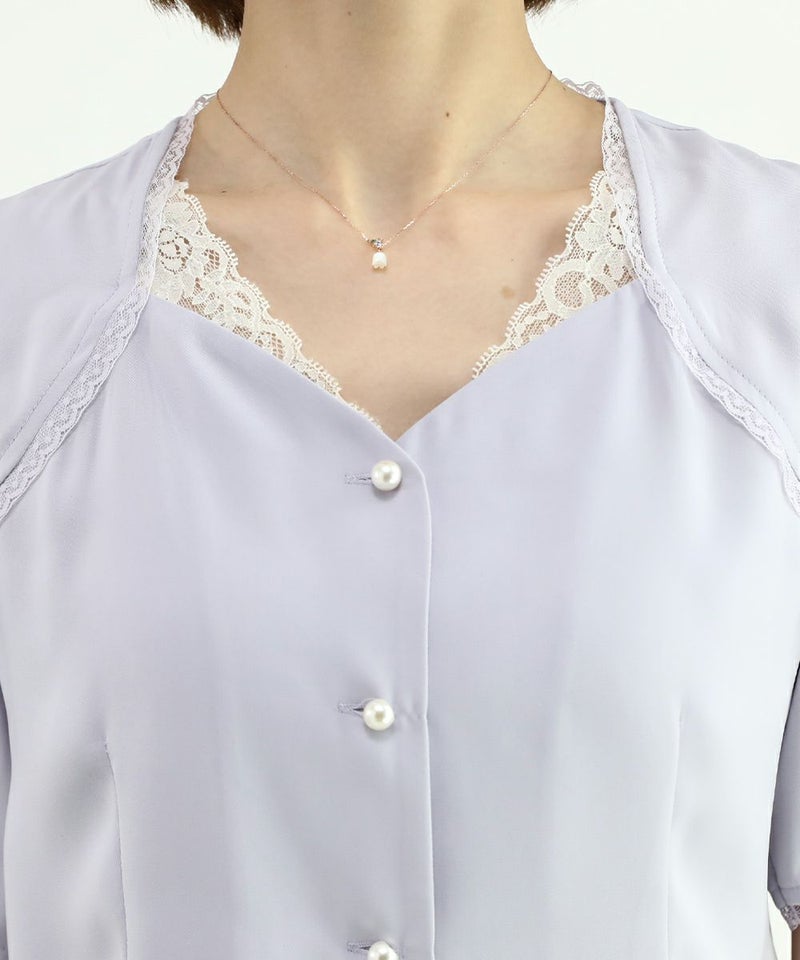 lavender / 165cm / レースインナーとのレイヤード