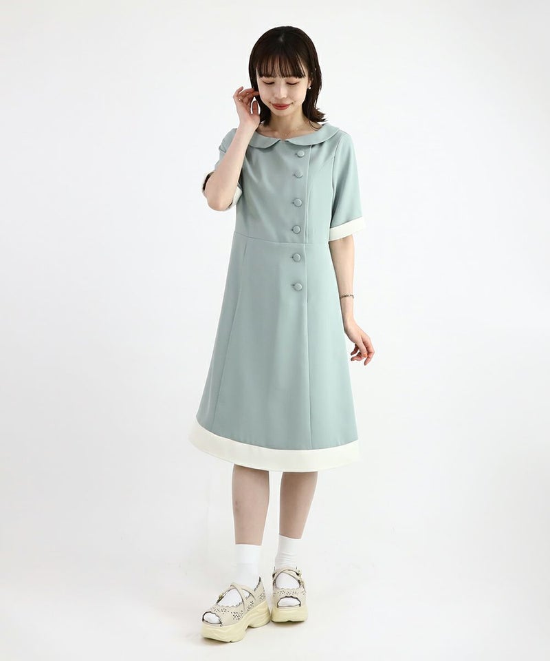 mint / 158cm / タイを外した状態