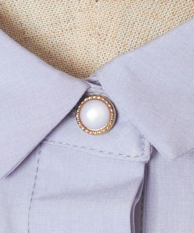 衿元ボタン (lavender)