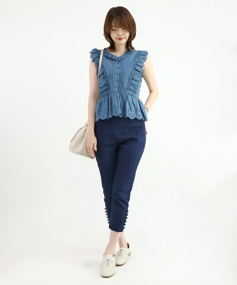 indigo / 160cm / Sサイズ着用