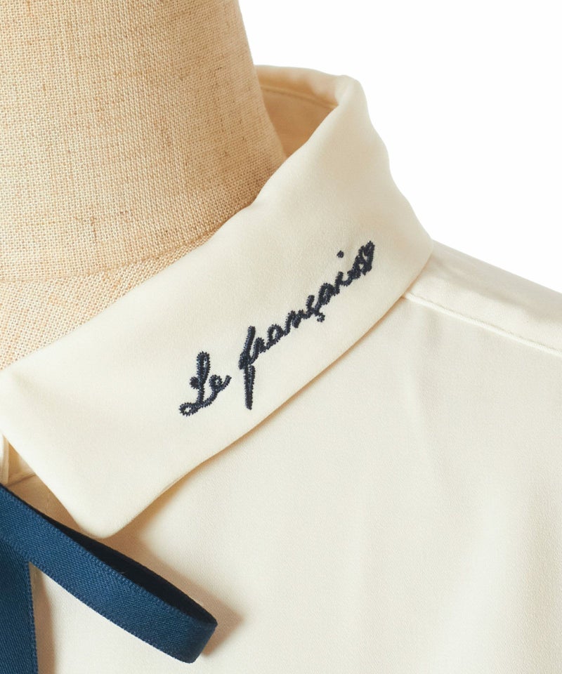 衿刺繡 (off white)