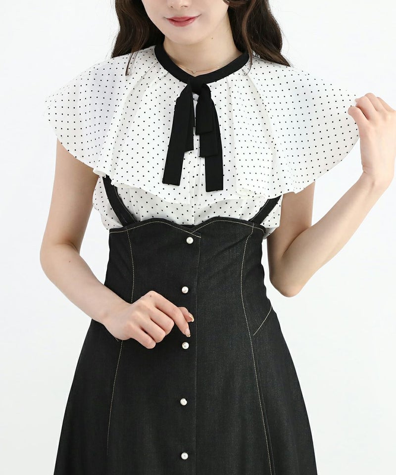 off white×black / 162cm (※リボンの仕様が一部製品と異なります)