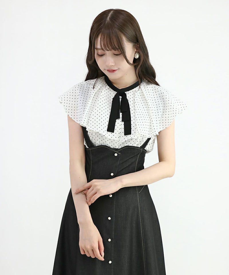 off white×black / 162cm (※リボンの仕様が一部製品と異なります)