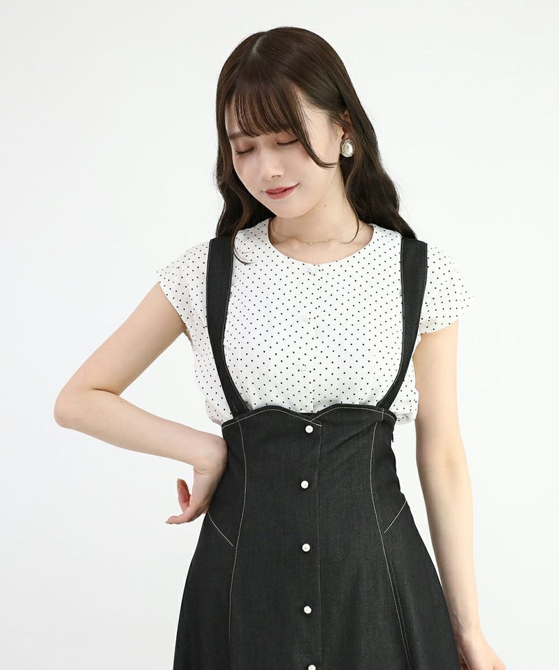 off white×black / 162cm / タイとケープを外した状態