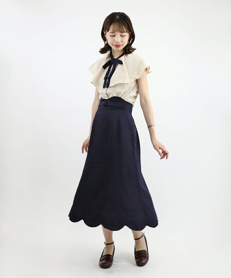 ivory×navy / 158cm